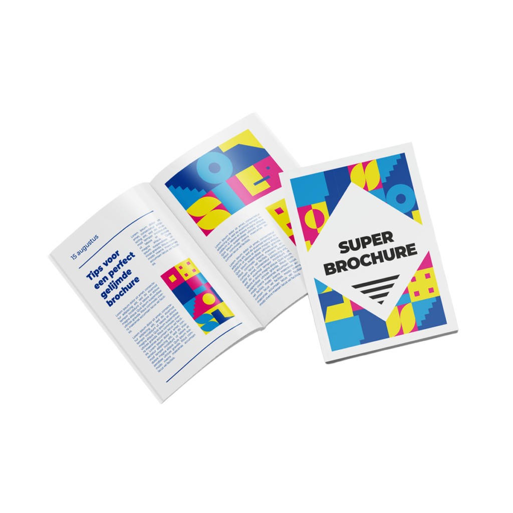 Brochures gelijmd
